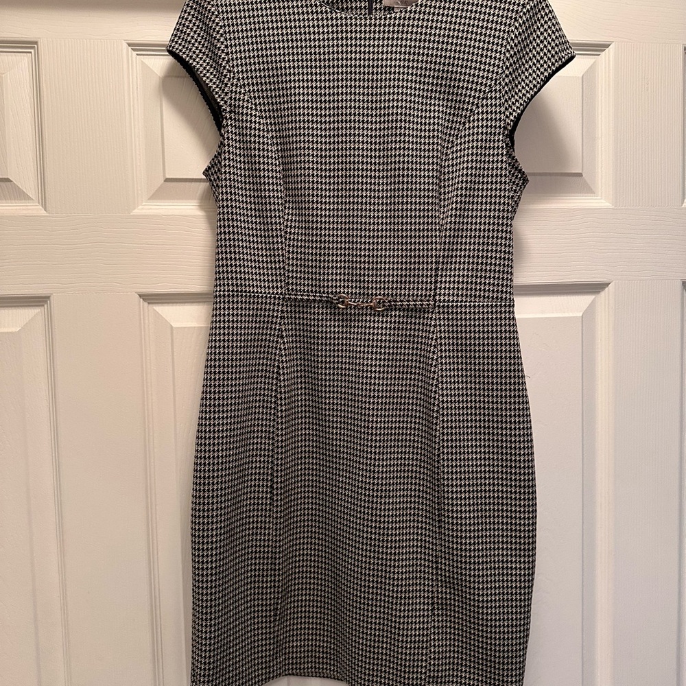 H&M Classic Black and White Midi Dress